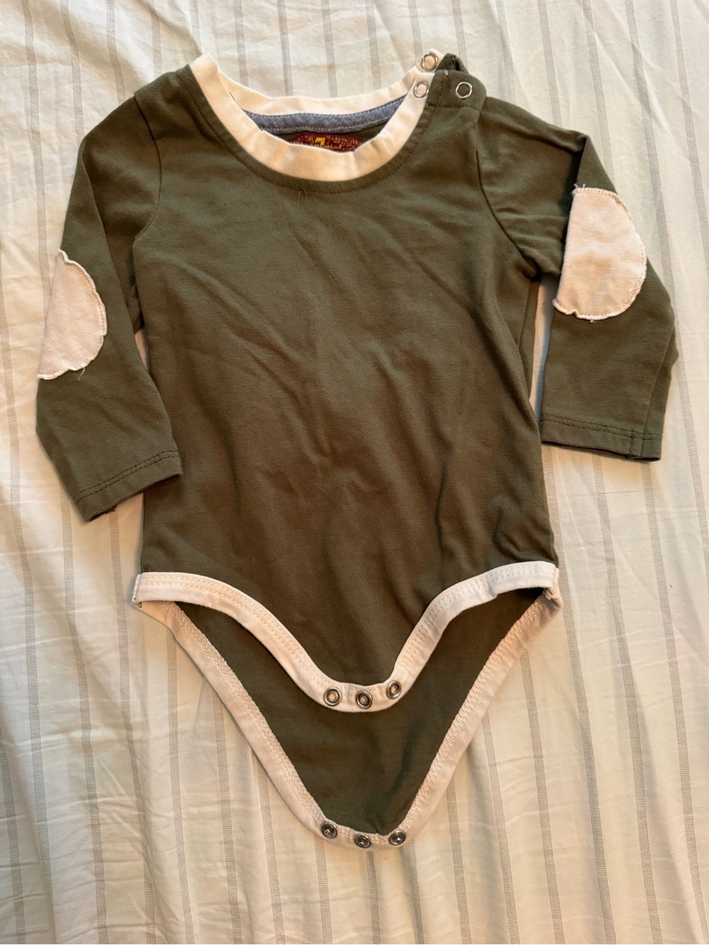 Seven for All Mankind - Olive Green Onesie - Size 6-9 M